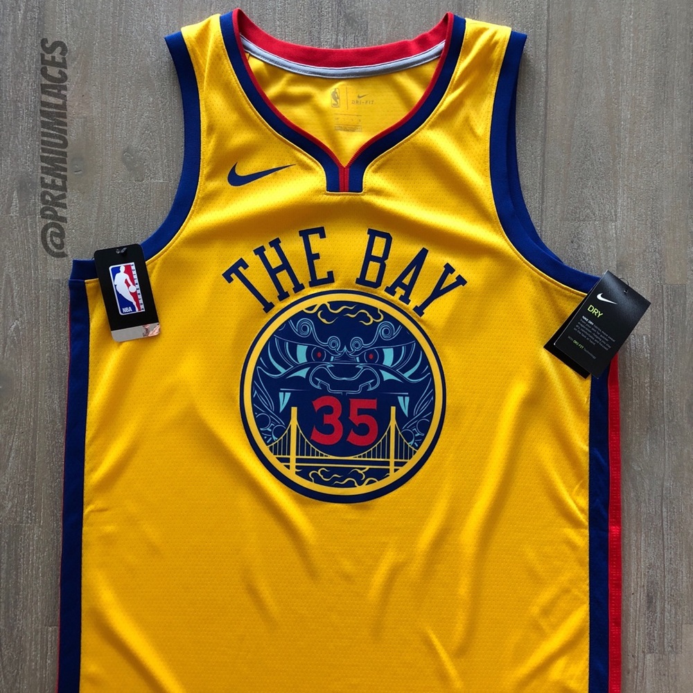 NIKE NBA KEVIN DURANT CHINESE NWY WARRIORS JERSEY - Picture 1 of 6